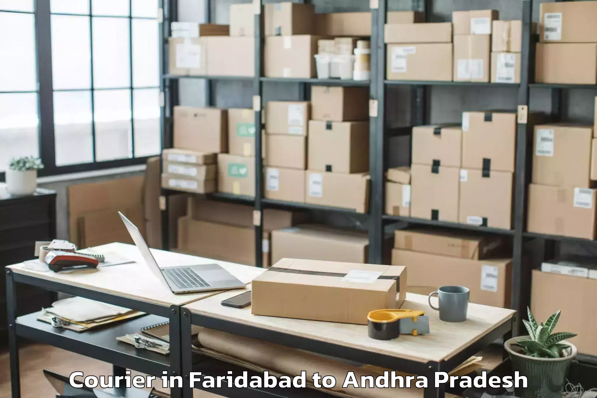 Quality Faridabad to Narasaraopeta Courier